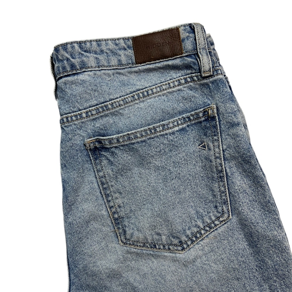 Hidden High Rise Distressed Light Wash Crop Jeans Size 29